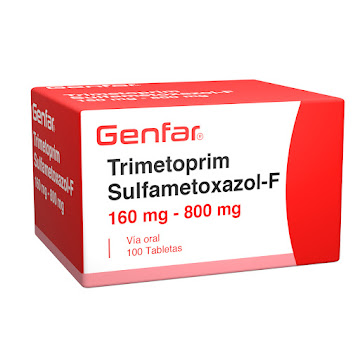 Trimetoprim Sulfametoxazol-F 160mg/800mg Genfar Caja x 100 Tabletas  
