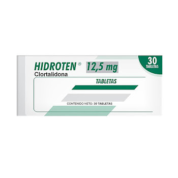Hidroten Clortalidona 12.5 mg Farmacol Caja x 30 Tabletas  