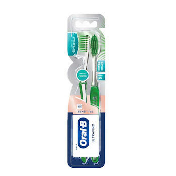 Cepillo de Dientes Extra Suave Oral-B Sensitive Ultrafino Blíster x 2 und  