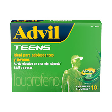Advil Teens Con   Ibuprofeno Haleon Caja x 10 Capsulas Liquidas  