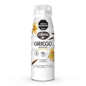 Yogurt Alpina Griego   Bebible Vainilla x 240 gr  
