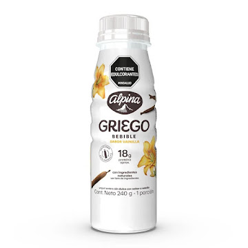 Yogurt Alpina Griego   Bebible Vainilla x 240 gr  