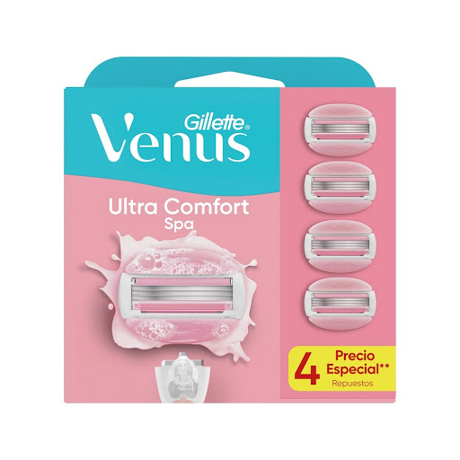 Repuesto Gillette Venus Cuchilla De Afeitar Ultra Comfort Caja x 4 und