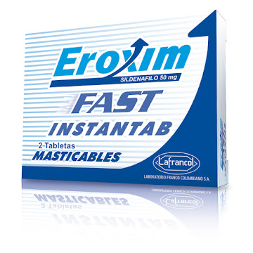 Eroxim Fast Instantab Sildenafilo 50 mg Lafrancol Caja x 2 Tabletas  
