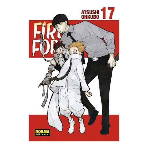 Fire Force No. 17 Editorial Norma Libro x 1.0 FIRE FORCE 17   Autores:Atsushi Ohkubo  Colecciones:CÓMIC MANGA  Editoriales:NORMA Editorial  Series:FIRE FORCE  ¡SHINRA Y KURONO DEBEN COLABORAR PARA DETENER A NATAKU!   Los subordinados del Pastor i