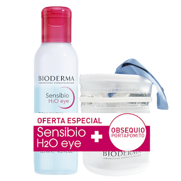 Kit Desmaquillante Micelar Bioderma Sensibio H2o x 125 ml + Portapomys  
