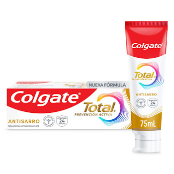Crema Dental Colgate Total Antisarro Prevención Activa x 75 ml  