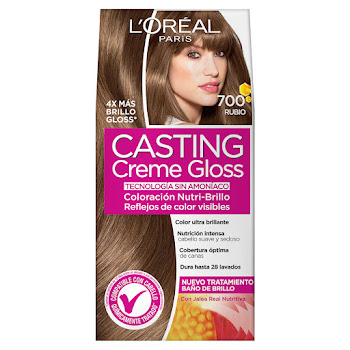 Kit Coloración Tinte L´Oreal Casting Creme Gloss Rubio 700 x 1 und  