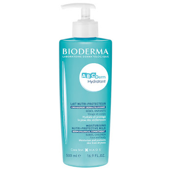 Leche Hidratante   Bioderma Abcderm Piel Sensible De Bebés x 500 ml  