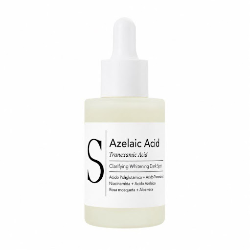 Sérum Facial Ácido Azelaico & Tranexámico para Manchas y Tono Desigual | Vegano | Biotecnología Coreana | 30 ml SOLE PARIS 30 GR  x UND Sérum facial dermatológicamente comprobado que ayuda a reducir visiblemente la apariencia de manchas causadas por el sol, mejorar el tono desigual y favorecer una piel más uniforme, luminosa y equilib