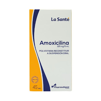 Amoxicilina Polvo Suspensión 250mg/5ml La Sante Frasco x 45 ml  