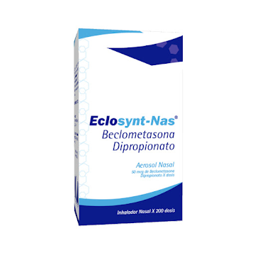 Eclosynt-Nas Beclometasona Dipropionato 50 mcg Faes Farma Inhalador Nasal x 200 dosis  