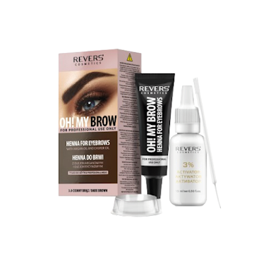 Tinte Cejas Henna Pro   Color Revers Café Oscuro x 30 ml  