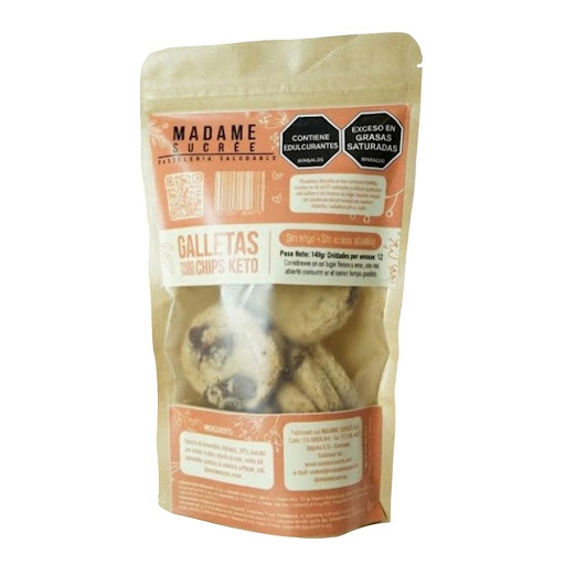 Galletas Madame Sucrée Chips Keto Bolsa x 6 Und