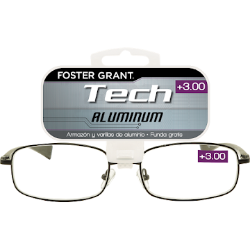 Gafas de Lectura Foster Grant Ac Alum Negro +3.00 x 1 und  