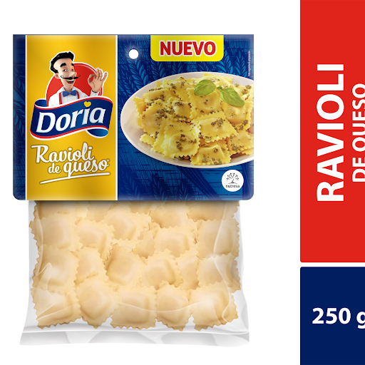 Pasta Doria Ravioli de Queso Empaque x 250 gr