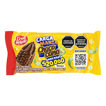 Helado Chococono Carga   Mania Promo x 90 gr  