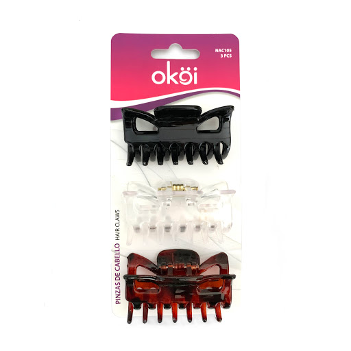 Pinzas Mariposa Para El Cabello Okoi x 3 und