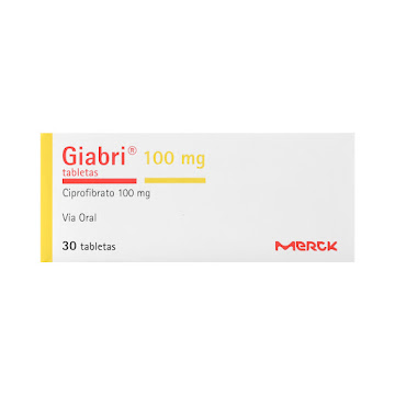 Giabri Ciprofibrato 100 mg Merck Caja x 30 Tabletas  