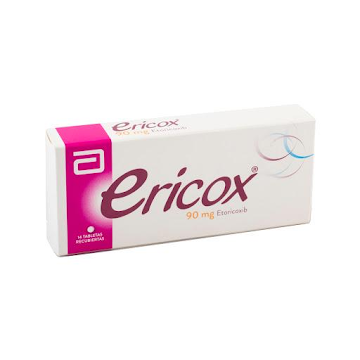 Ericox Etoricoxib 90 mg Abbott Caja x 14 Tabletas  