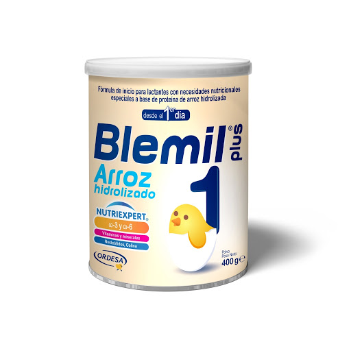 Fórmula Infantil Blemil Plus 1 Arroz Hidrolizado Recién Nacido Lata x 400 gr