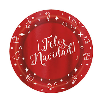 Plato Navidad Sempertex 7" x 8 und  