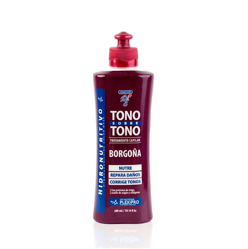Tratamiento MYE, Tono Sobre Tono Borgoña, X 300mL, X1 Cosméticos MyE Pote x 1 Diseñado para reavivar, mantener y corregir el color del cabello natural o tinturado, ayudando a la reparacion del cabello despues de procesos de color. Ideal para cabellos descoloridos, maltratados, 