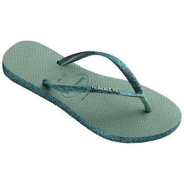 Sandalias Havaianas Slim   Sparkle Azul T35-36 x 1 par 