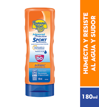 PROTECTOR SOLAR BANANA   BOAT ADVANCED PROTECTION SPORT FPS 50 X180ML 