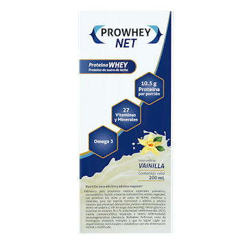 Proteína Liquida Prowhey   Net Sabor Vainilla Caja x 200 ml  