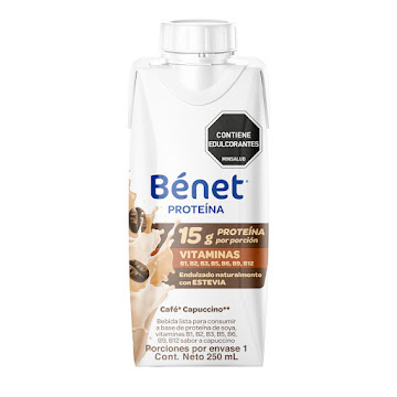 Bebida Lista BENET sabor Capuccino x 250ml  