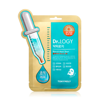 Mascarilla Tonymoly Velo Algodón Dr Logy Antiacne x 23 gr  