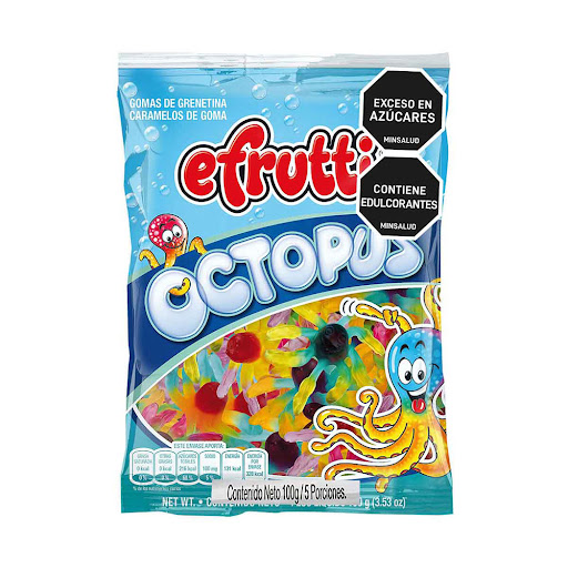 Gomas Efrutti Octopus Paquete x 100 gr