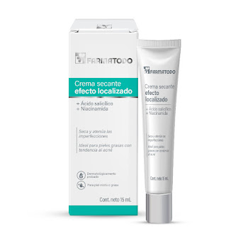 Crema Secante Farmatodo Con Ácido Salicílico + Niacinamida  x 15ml  