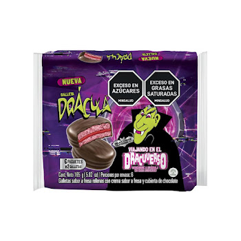 Galleta Dracula Con   Chocolate Bolsa x 6 und 