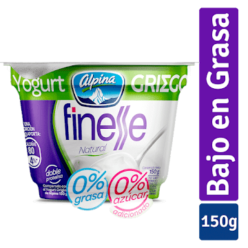 Yogurt Alpina Griego Finesse Natural x 150 gr  
