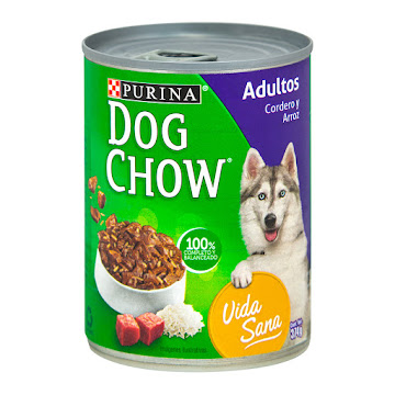 Comida Para Mascotas Dog Chow Vida Sana Adultos Cordero Y Arroz x 374 gr  