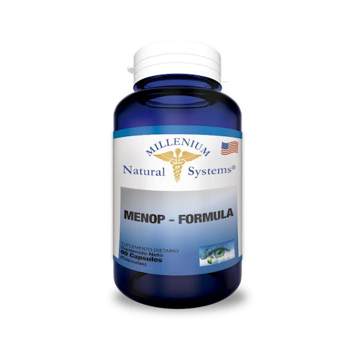MENOP FORMULA x 60 Natural Systems Frasco x 60 La planta evening primrose y las vitaminas A, E y B6 son coadyuvantes para controlar algunos síntomas de la menopausia. ESTE PRODUCTO ES UN SUPLEMENTO DIETARIO, NO ES UN MEDICAMENTO Y NO SUPLE UNA ALI