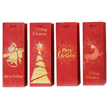 Bolsa De Regalo Navideña Mays Rojo Surtida x 1 und  