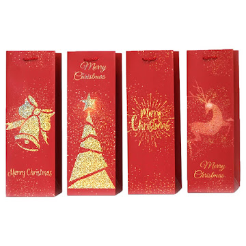 Bolsa De Regalo Navideña Mays Rojo Surtida x 1 und  