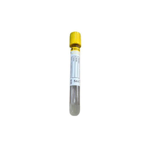 TUBO PARA EXTRACCION DE SANGRE AMARILLO 5 ML BESTSURGY (Caja x 100) BESTSURGY paca x 100 