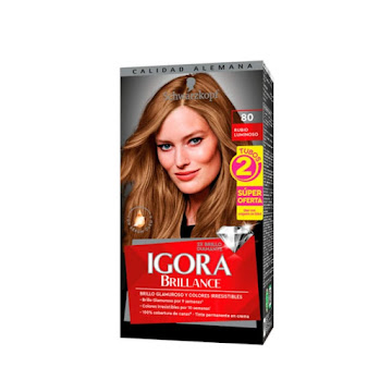 Tinte Igora Brillance 80 Rubio Luminoso Caja x 1 und  