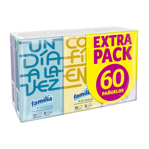 Pañuelos Familia Triple Hoja Bolsillo 6 Paquetes x 10 und