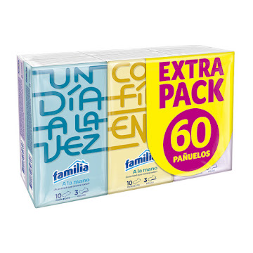 Oferta Pañuelos FAMILIA Pague 40 Lleve 60 x60Und.                       