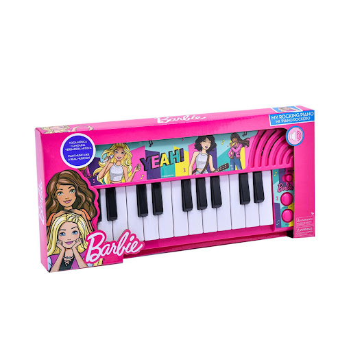 Piano Infantil Mediano Barbie Musicales En Casa Barbie Caja x 1 Descubre el mundo de la música con el Piano Infantil Barbie de Toy Logic. Este encantador piano está diseñado para inspirar a los pequeños músicos a explorar su creatividad y amor por la música. Con t