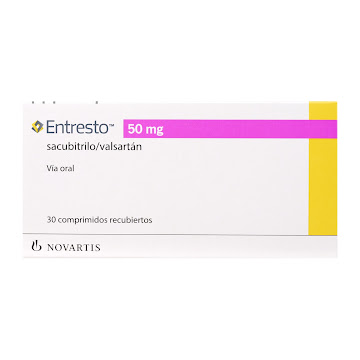 Entresto Sacubitrilo Valsartán 50 mg Novartis Caja x 30 Comprimidos  