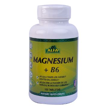 Solo Online Magnesium + B6  Alfa   Vitamins X 100 Tabletas  
