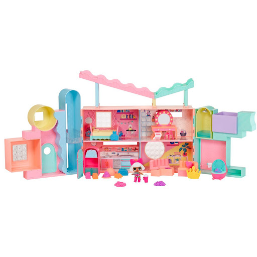 Playset LOL Surprise Casa Squish Sand Magic con Más de 50 Sorpresas LOL Caja x 50 ĦDescubre la diversión moldeable con el Playset Casa Squish Sand Magic de L.O.L. Surprise! Este set incluye una casa de muñecas desplegable que se abre hasta 90 cm de ancho, con más de 50 sorpresas pa