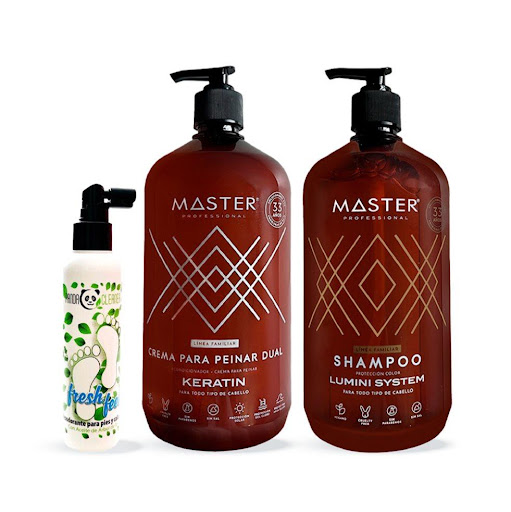 Kit Familiar Shampoo Lumini System x 1000 ml+Crema de Peinar Dual Keratina 1000ml+Desodorante Para Pies Fresh Feet x 150 ml MASTER PROFESSIONAL Frasco x 3 Uds Kit Familiar Shampoo Lumini System x 1000 ml+Crema de Peinar Dual Keratina 1000ml+Desodorante Para Pies Fresh Feet x 150 ml

Lleva a casa un kit diseñado para el cuidado integral de toda la familia, c