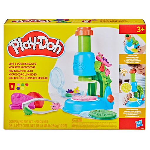 Masas Y Plastilinas Play-doh Set Microscopio Luminoso Play Doh  x 1 Combina ciencia y creatividad, permitiendo que los niños exploren el mundo microscópico con coloridas creaciones de plastilina. Su microscopio luminoso ilumina los portaobjetos, incentivando la imagin